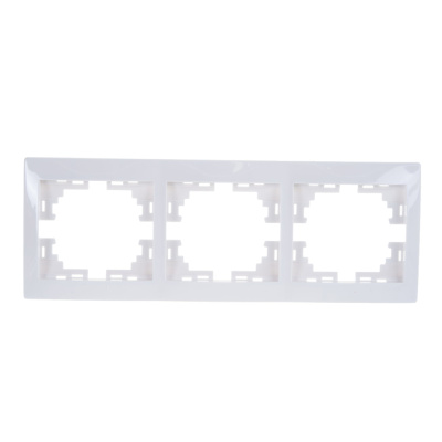 Рамка 3-м Mira горизонт. бел. LEZARD 701-0200-148