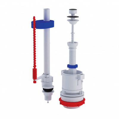 Набор арматуры с нижней подводкой 1/2" металлизир. ручка ШТОК эконом 