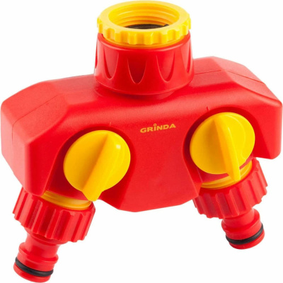 Распределитель GRINDA двухканальный,из ударопрочной пластмассы 00068381   