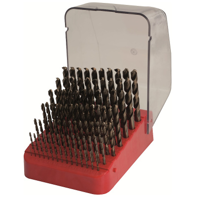 Набор сверл по металлу HSS шлиф.,титан,135°, (1-10мм через 0,5мм) 19шт. 35744Мф