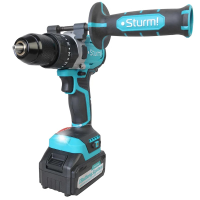 Дрель аккум CD2080I б/щ удар. Sturm!, 18В, 1BatterySystem, 80Нм, 2х3.0Ач, 5в1, доп. рук, кейс