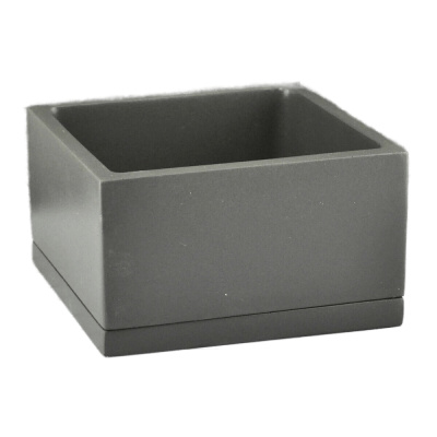 Графит низкий горшок с поддоном 1,4л 15*15/h9см