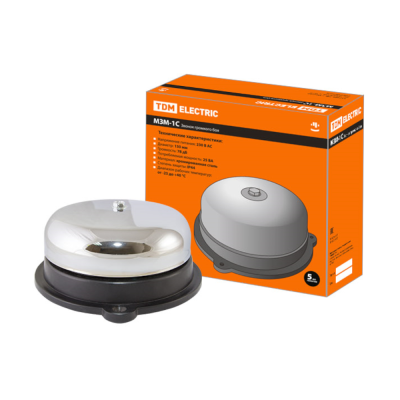 Звонок громкого боя МЗМ-1С-075мм 70дБ 220В