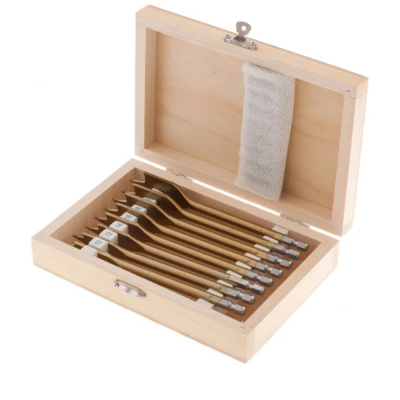 Набор сверл перовых по дереву, 10-12-14-16-18-20-22-25 мм, 8 шт., дерев. кейс// Matrix