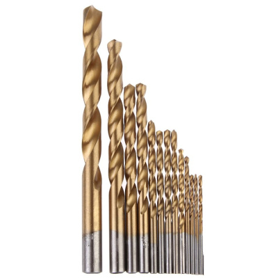 Набор сверл по металлу HSS шлиф.,титан,135°, (2мм-8мм) 13шт.