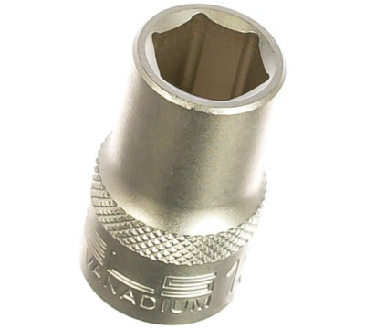 Головка торцевая удлиненная 1/2  6-гранная 13мм под квадрат, CrV//STELS