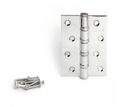 Петля Апекс 1шт 100*70 B4-Steel-СR хром унив.4подш.++