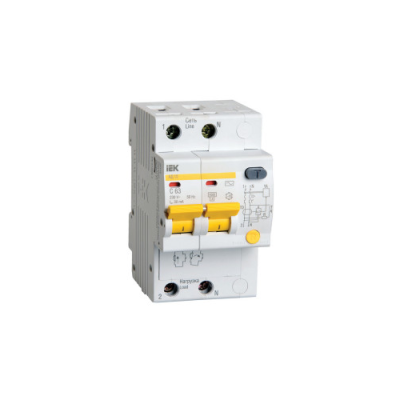 Выключатель автоматич. дифференциальный АВДТ 2п 63A 30мА АД-12 хар-ка С