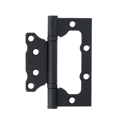 Петля накладная  VЕTTORE FLUSH 100×75×2.5mm MBP  (Чёрный Матовый)