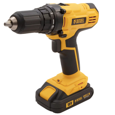 Дрель-шуруповерт аккумуляторная CDL-IB-18-02, Li-Ion, 18 В, 2 акк.// Denzel