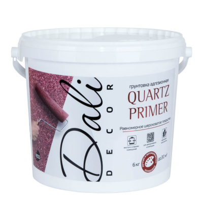 ГРУНТОВКА "DALI-DECOR" АДГЕЗИОННАЯ "QUARTZ PRIMER" 12 КГ (1) "РОГНЕДА"