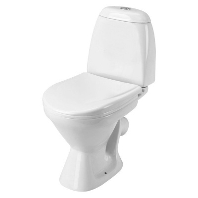 Унитаз-компакт "Римини" косой, 2-реж, ПОЛИПРОПИЛЕН