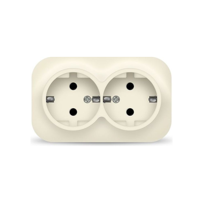 Розетка 2-ая с/з "слоновая кость" (ivory) 1/200 "IONICH" 