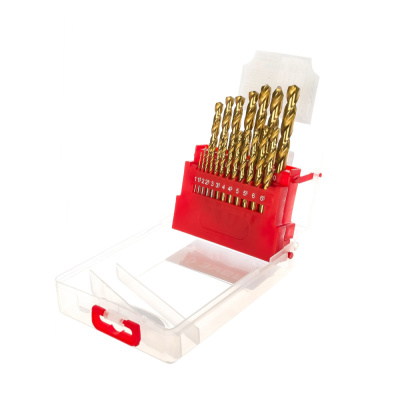 Набор ЗУБР по мет. с покр. нитрид титана. в мет. боксе, 1-10мм, 19шт.