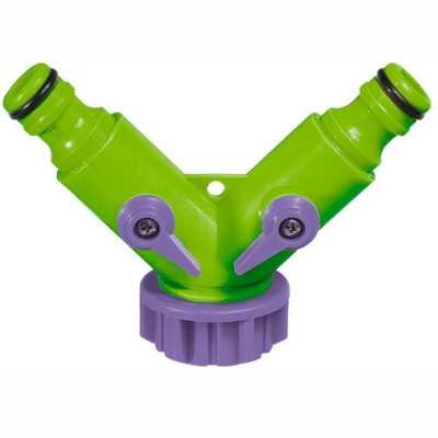 Разветвитель PALISAD 2-х-канальный регулируемый, со штуцерами