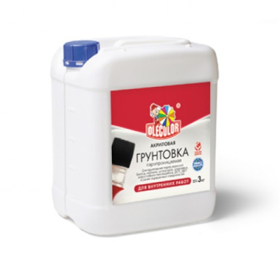 Грунт ВД для внутренних работ (3кг) OLECOLOR Грунт ВД для внутренних работ (3кг) OLECOLOR