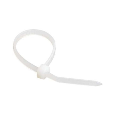 Хомут 200*4,8 мм нейл. бел.  (100 шт)
