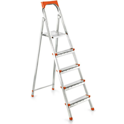 Стремянка UFUK 5 ступеней сталь, h=171,5см,профиль 40*20мм,раб.нагрузка до 150кг,арт.122105 DOGRULAR