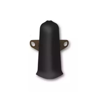 Угол для плинтуса 70мм "Деконика" Черный / 007 наружный (комплект) 20