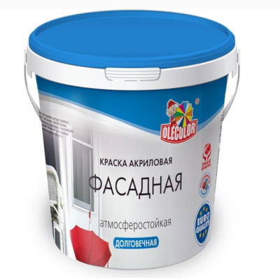 Краска водно-дисперсионная база "С" фасадная (9л) Olecolor