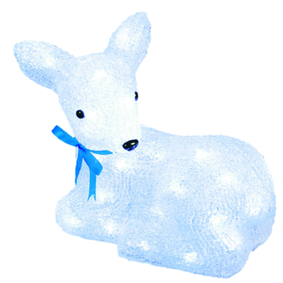 Фигура светодиодная «Лежащий оленёнок-1», 40 светодиодов,  ULD-M2926-040/STA WHITE IP20 LYING FAWN-1