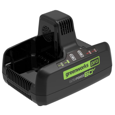 Устройство быстрое зарядное для двух аккумуляторов Greenworks Арт. 2954407, 60V, 10А