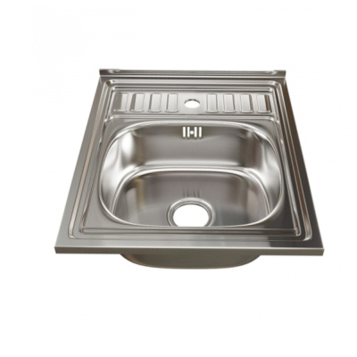 Мойка 60х50 (0,6) вып 3 1/2 MIXLINE 16см  с сифоном