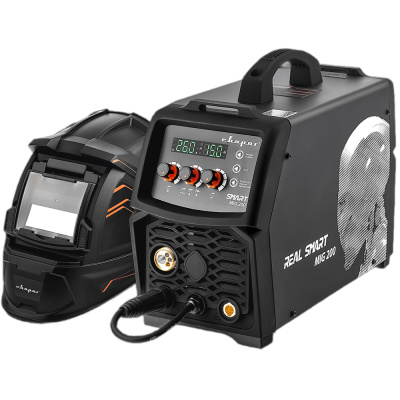 Инвертор сварочный MIG 200 "REAL SMART" (N2A5) Black (маска + краги)