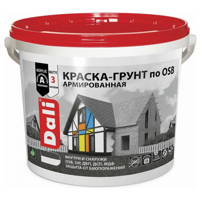 КРАСКА-ГРУНТ "DALI"  ПО OSB БАЗА А 6 КГ (1) "РОГНЕДА"