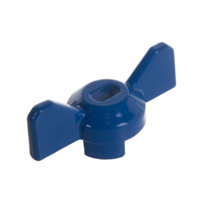 Ручка-бабочка для крана усиленная 1/2"-3/4" (синяя) (10/200) "MASTERPROF"