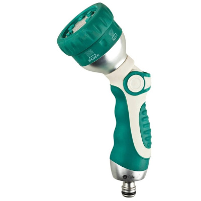 Пистолет поливочный RACO  343C, 6 режимов, металлический с TPR, 