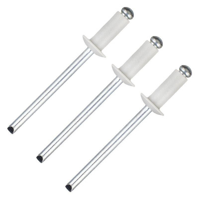 Заклепки "MATRIX" 4,0 х 10 мм RAL 9003 (сигнально-белый), 50 шт