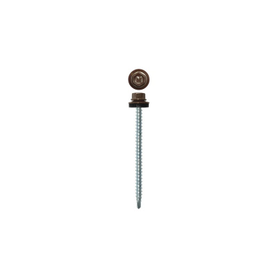 Саморез кровельный Daxmer 4,8х70 RAL 8017 сверло №1 (100 шт)