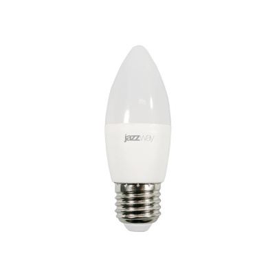Лампа светодиодная PLED-ECO 5Вт C37 свеча 4000К нейтр. бел. E27 400лм 230В 50Гц  JazzWay 28