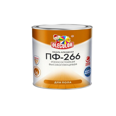 Эмаль ПФ-266 золотистая алк. (2,7кг) OLECOLOR