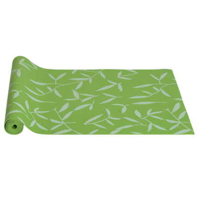 Коврик для йоги IRON PEOPLE IR97502/1 (зеленый, листья)