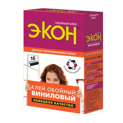 Обойный клей ЭКОН Виниловый 450г МОМЕНТ
