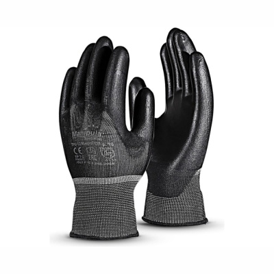 Перчатки МИКРОПОЛ (MG-161/TPU-12), нейлон, полиуретан, цвет черный (10/XL)