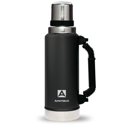 Термос для напитков вакуумный, бытовой, тм «Арктика», 1.25 л, арт. 106-1250P (чёрный)