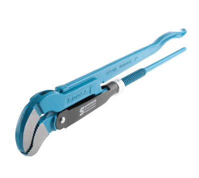 Ключ трубный рычажный №3, 2", цельнокованный, CrV, тип-S" // GROSS