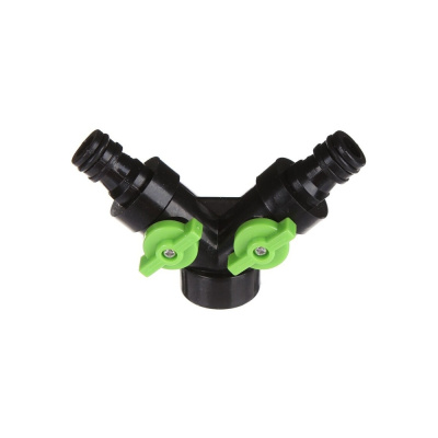 Насадка распределитель двойной со стоп-адапт. 3/4" GRANDY JS-330 быстросъем БЛИСТЕР С КЛИПСОЙ