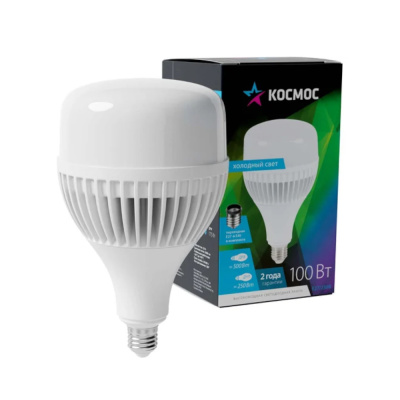 Лампа светодиодная LED 100Вт 220В E27 d160х280 6500К дневной 9500 лм