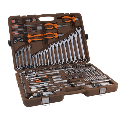 Набор инструмента торц. головки 1/4", 3/8", 1/2"DR 4-32 мм, E4-E18, 141 предмет