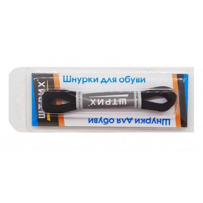 Штрих шнурки 75 см. круглые тонкие с пропиткой черные, арт.91865321 Штрих шнурки 75 см. круглые тонкие с пропиткой черные, арт.91865321