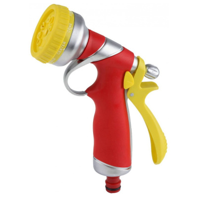 Пистолет-распылитель GRINDA CLASSIC Quick-Connection System металлический с покрытием TPR, 8-позиц.