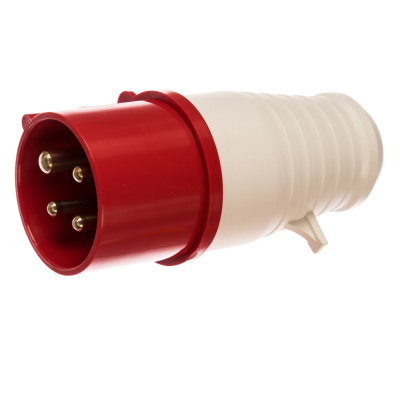 Вилка силовая CEE 014 переносная 3P+PЕ 16А 380В IP44 (10!) SQ0601-0002	TDM