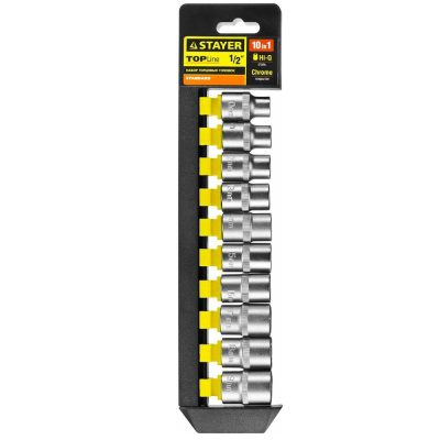 Набор торцовых головок 10 предм. STAYER RSS 10L 