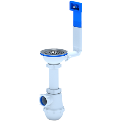 Сифон Ани Грот 3 1/2*40 с жестким переливом мойки A0145