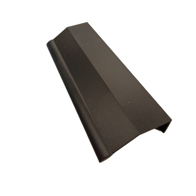 Профиль-ручка 96мм крепление саморезами черный матовый