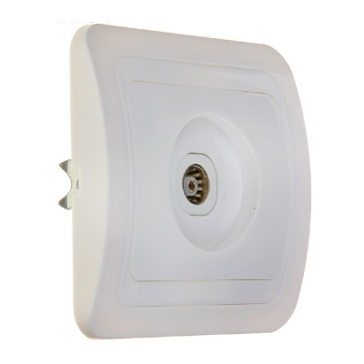 Розетка телевизионная скрытая белая CLASSIC